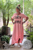 Dirty Hippie Maxi Dress - Coral - 100% Cotton