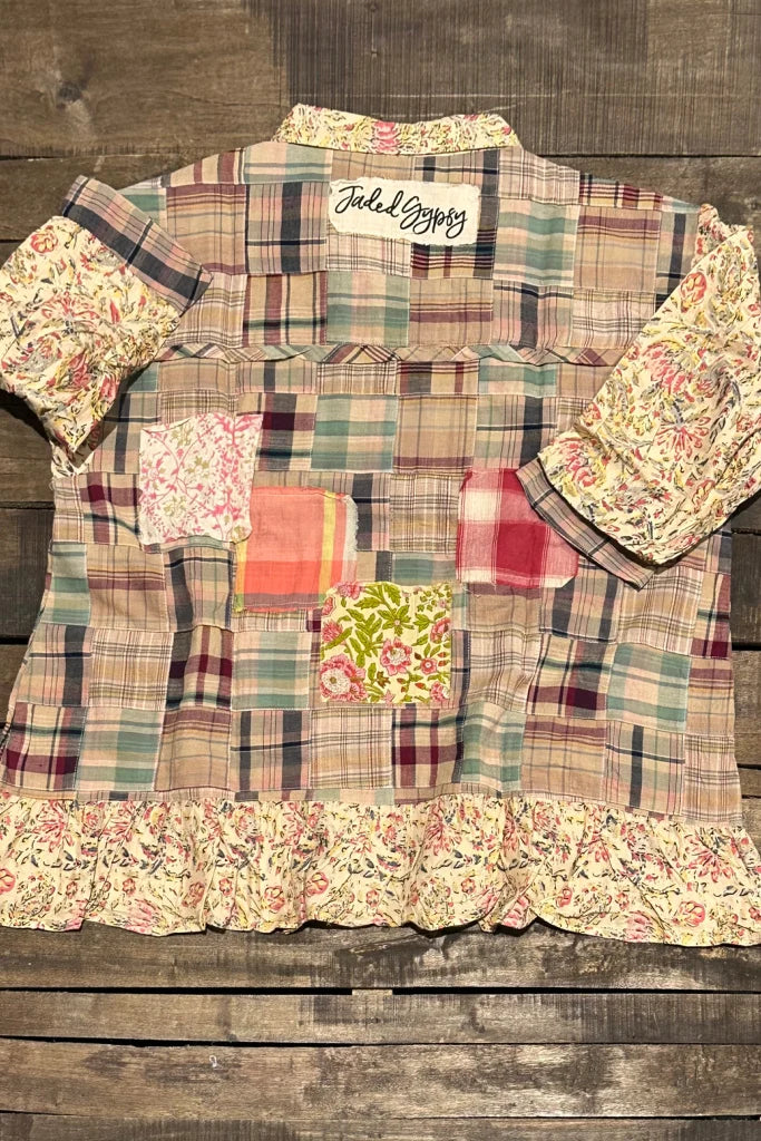 Around the Meadow Top - Tan - 100% Cotton