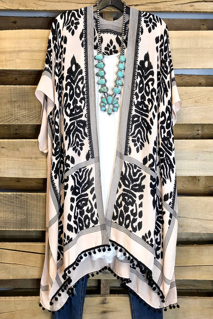 AHB EXCLUSIVE: Bali Intentions Kimono - Black - SALE