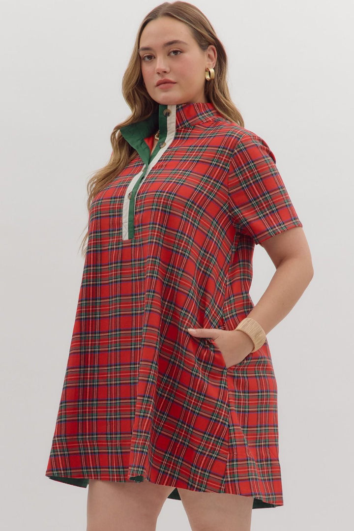 Merry and Bright Dress - Red