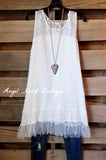 Definition of Class Tunic Sleeveless  - White [product type] - Angel Heart Boutique