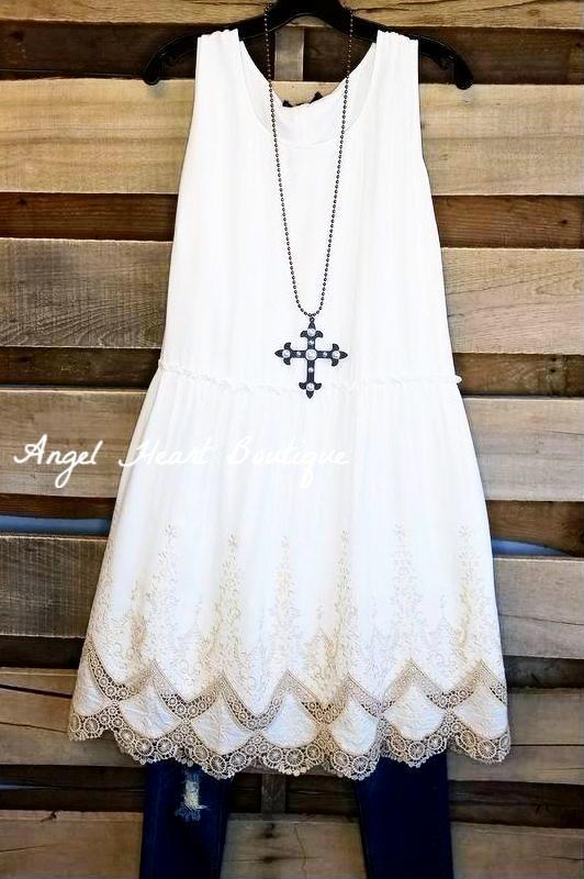 Looking Into The Bright Side Dress - Ivory - COMING SOON [product type] - Angel Heart Boutique
