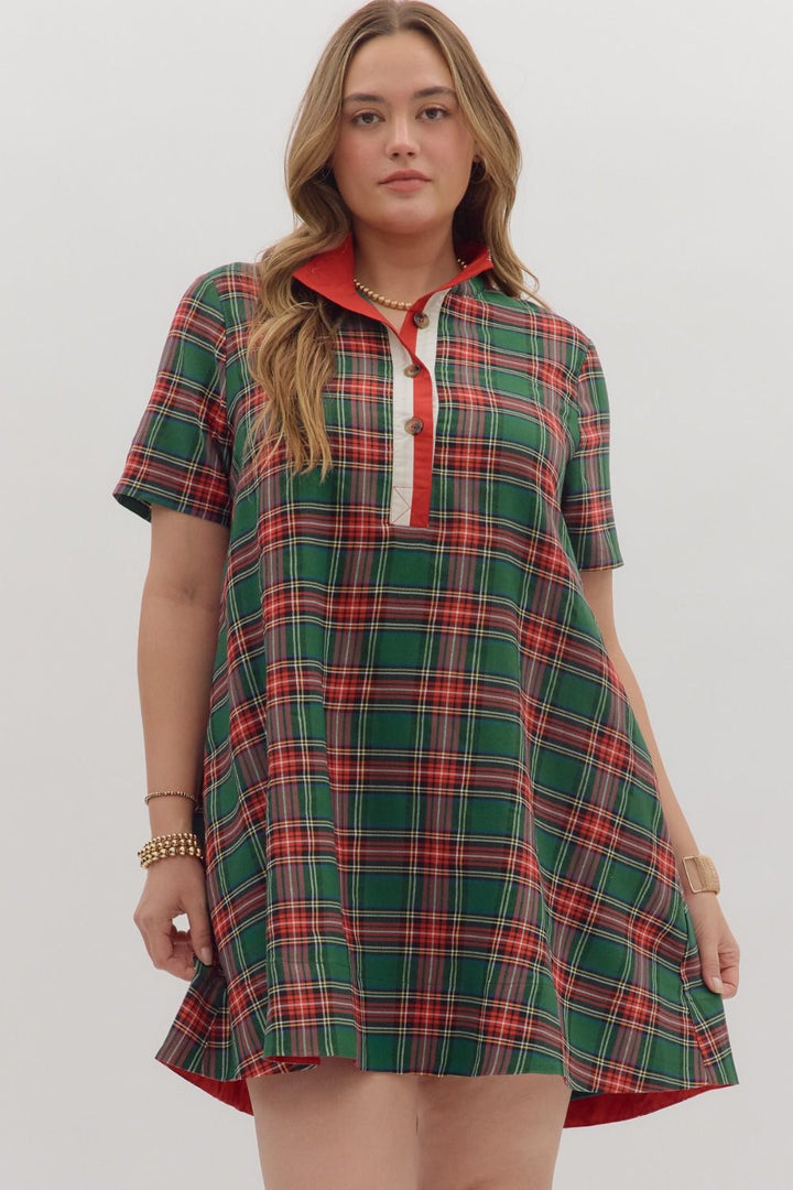 Merry and Bright Dress - Green
