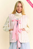 Love And Bow Ties Quilted Vest - Pink - 100% COTTON