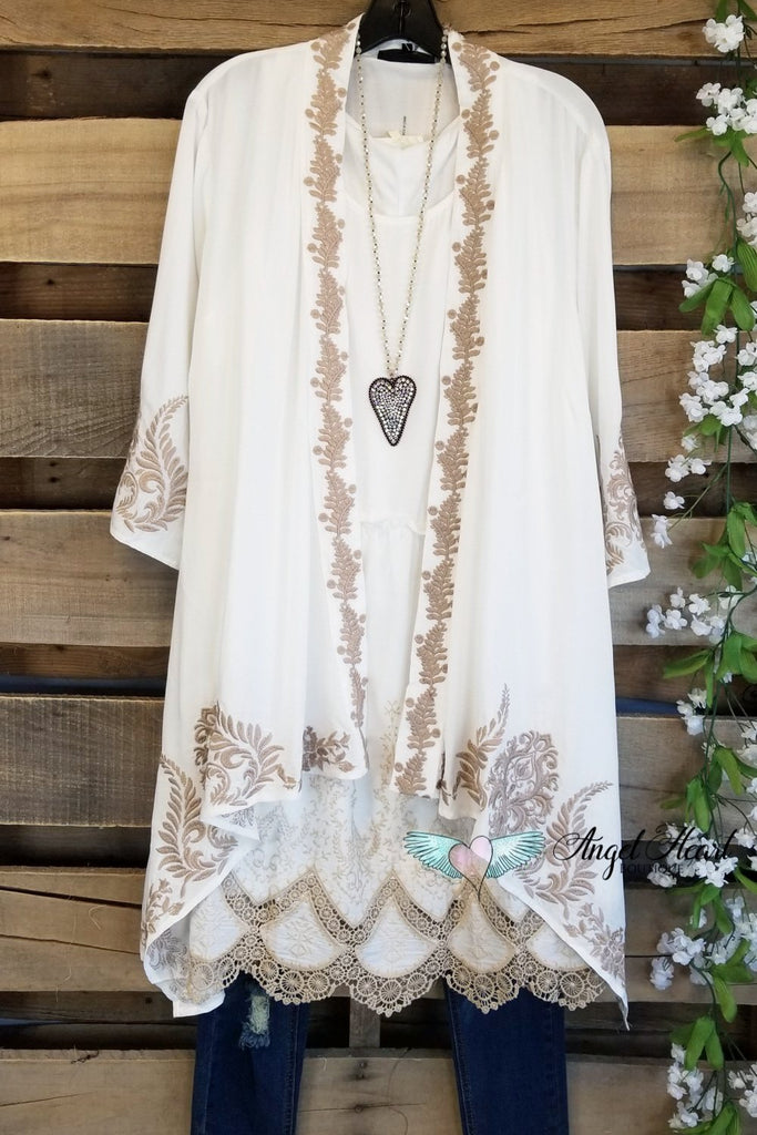 Rise Of Romance Cardigan - Ivory [product type] - Angel Heart Boutique