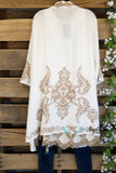 Rise Of Romance Cardigan - Ivory [product type] - Angel Heart Boutique