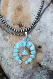AUTHENTIC Turquoise Stone - Naja Squash Necklace [product type] - Angel Heart Boutique