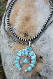 AUTHENTIC Turquoise Stone - Naja Squash Necklace [product type] - Angel Heart Boutique