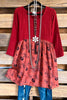 Explaining My Love Dress/Tunic - Rust - 100% COTTON