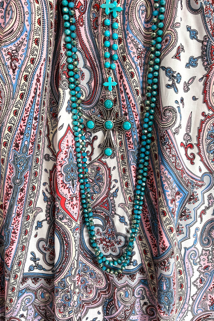 Persian Charm Tunic - Multi-Pink