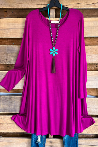 Knowing I'm Right Top - Black Magenta - SALE