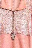Dashing On Repeat Pullover - Blush -SALE