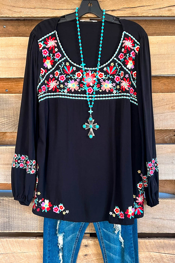 Good Times Coming Blouse - Black - SALE