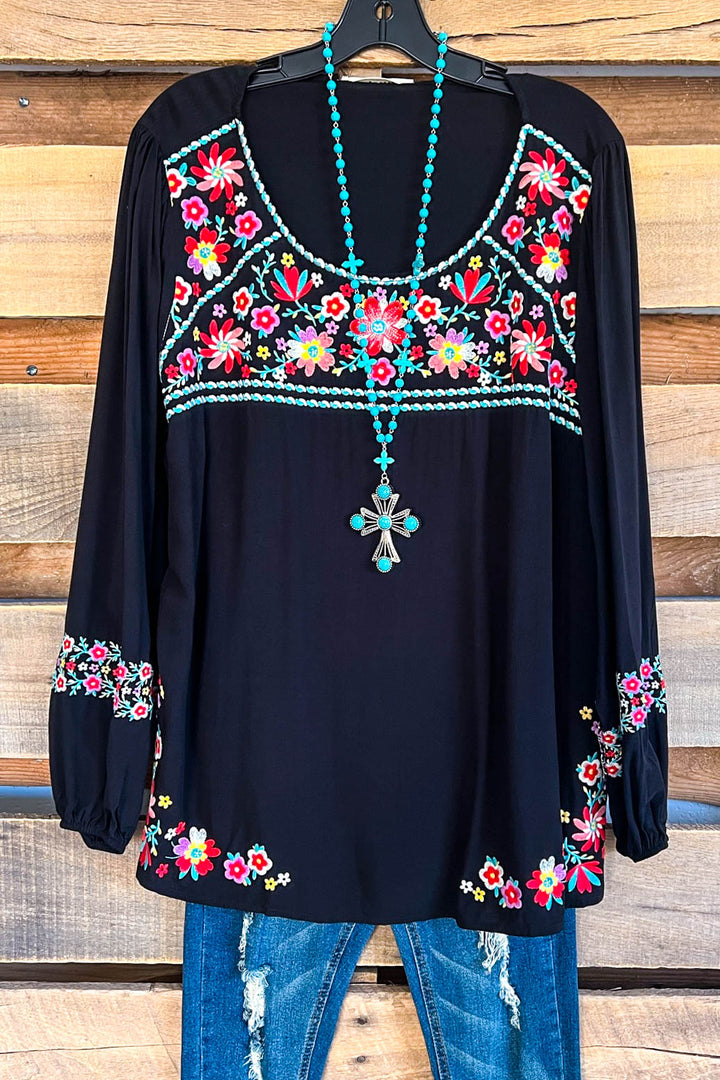 Good Times Coming Blouse - Black - SALE