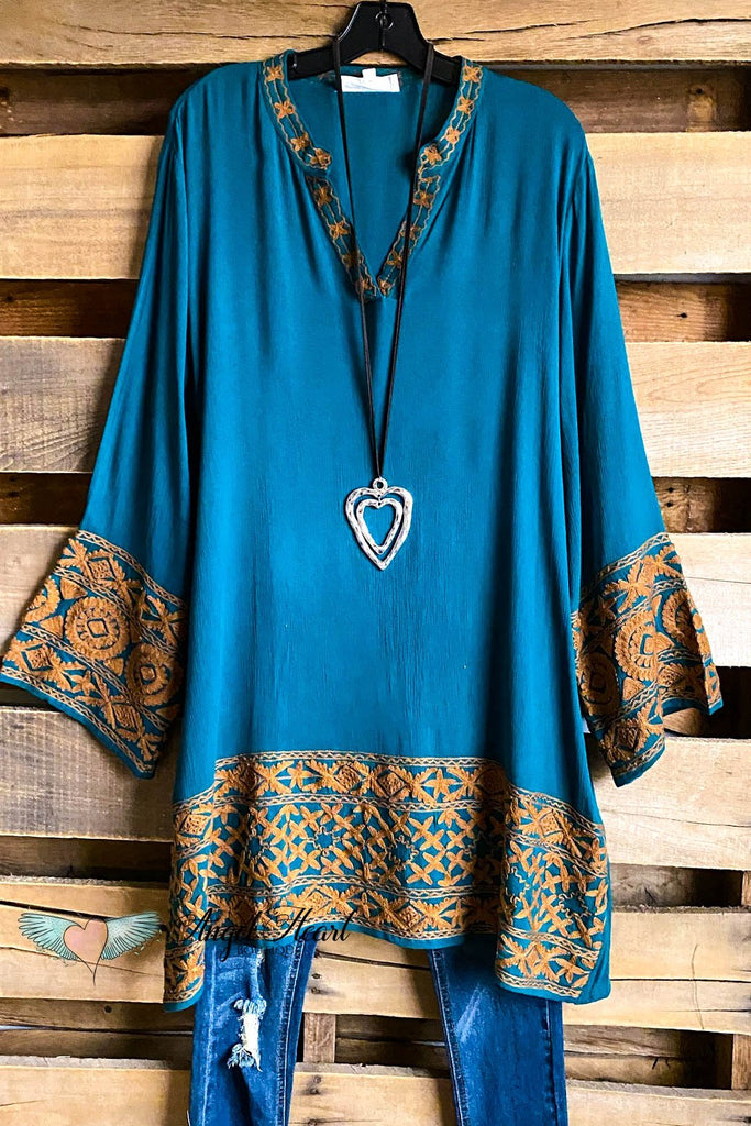 AHB EXCLUSIVE: Dream With Me Dress - Teal - SALE