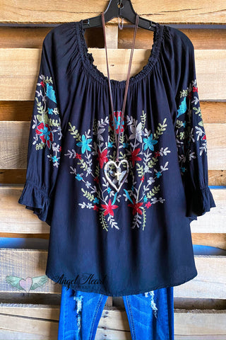 AHB EXCLUSIVE: Loving You Forever Tunic - Black - SALE
