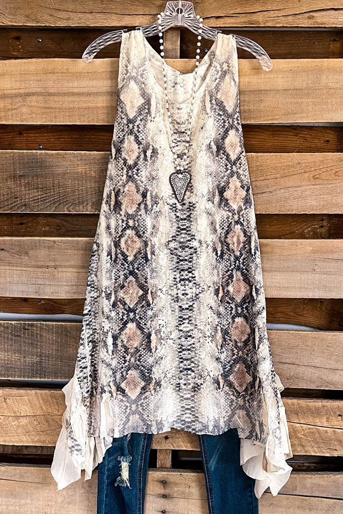 AHB EXCLUSIVE: Love is Alive Tunic - Snake Print