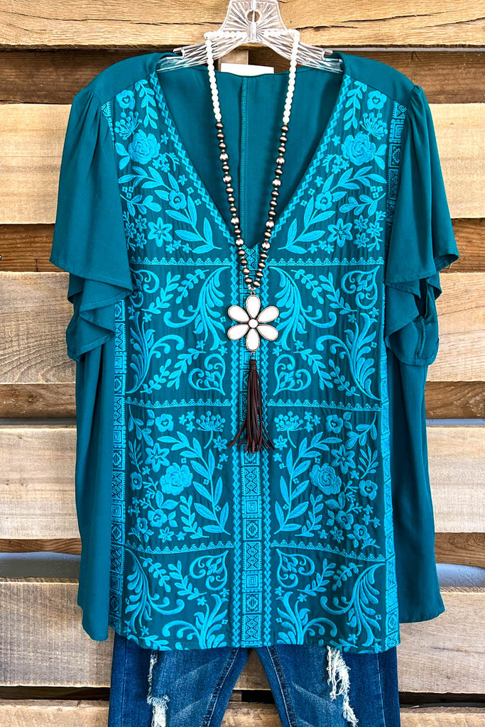 Winds Of Change Tunic - Teal - SALE