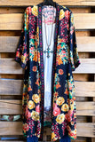 AHB EXCLUSIVE: Bright With A Smile Long Duster - Black/Multi