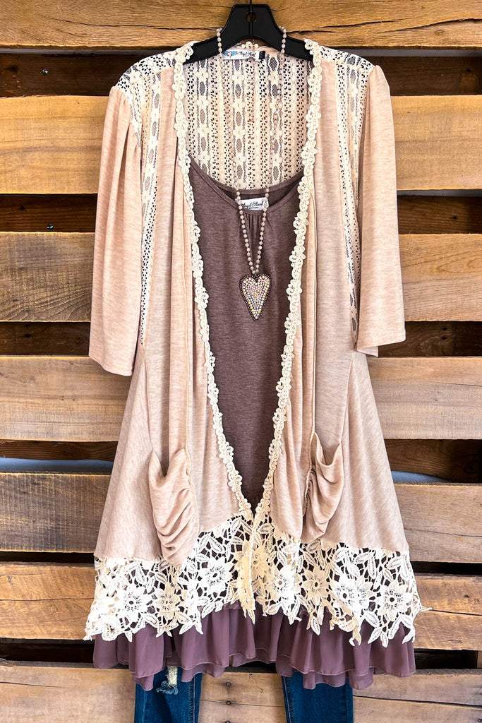 AHB EXCLUSIVE: The Heart Won't Lie Cardigan - Natural