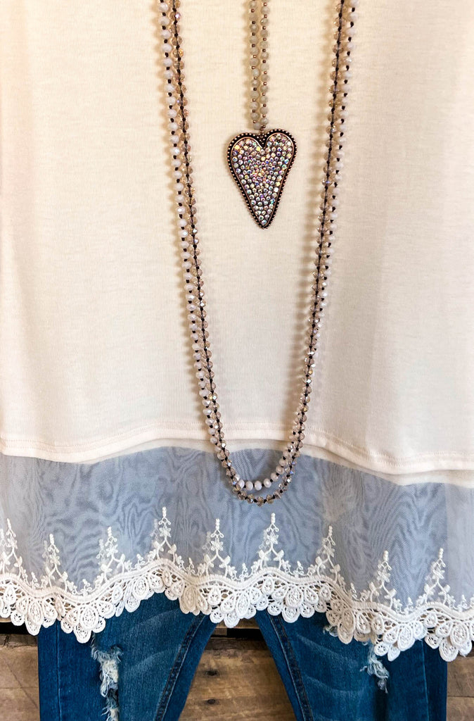 Impressive Manner Tank/Extender - Beige - SALE