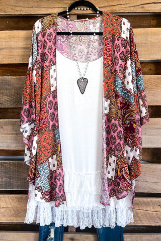 On My Own Time Cardigan - Ivory Rust - SALE