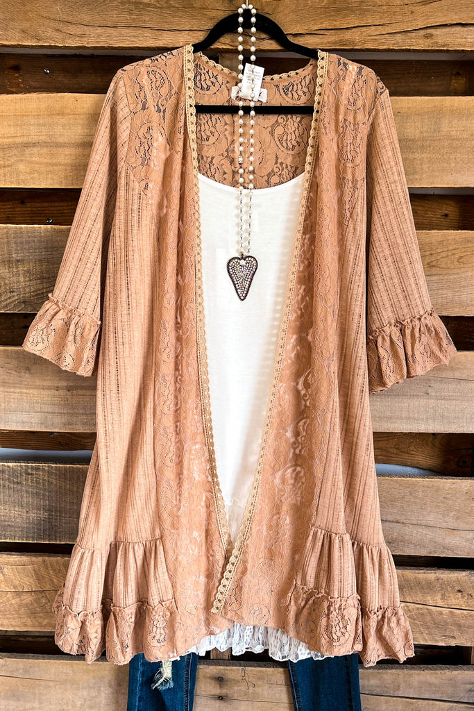 AHB EXCLUSIVE: Champagne In The City Cardigan - Mocha
