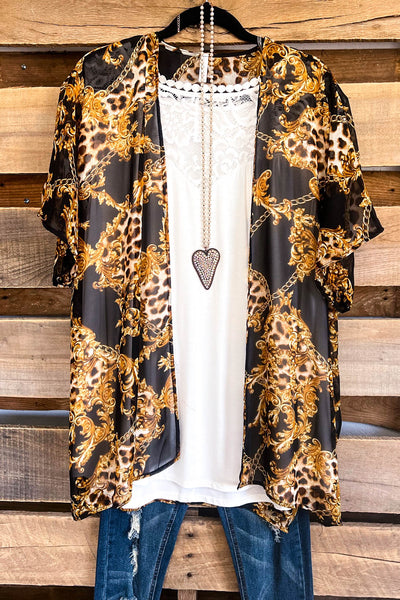 Passage North Cardigan - Black/Gold - SALE