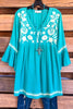 AHB EXCLUSIVE: Sparkling Smiles Tunic - Aqua