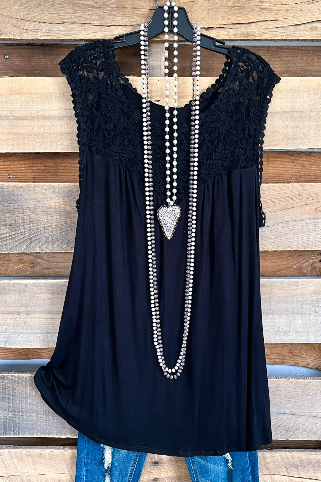 AHB EXCLUSIVE: Declare Your Love Top - Black - SALE