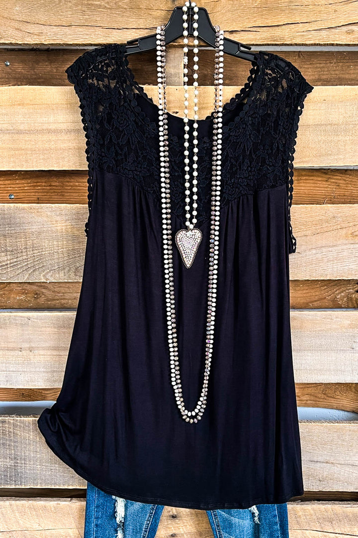 AHB EXCLUSIVE: Declare Your Love Top - Black - SALE