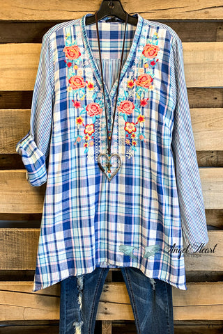 AHB EXCLUSIVE: Believe The Hope Tunic - Blue - 100% COTTON