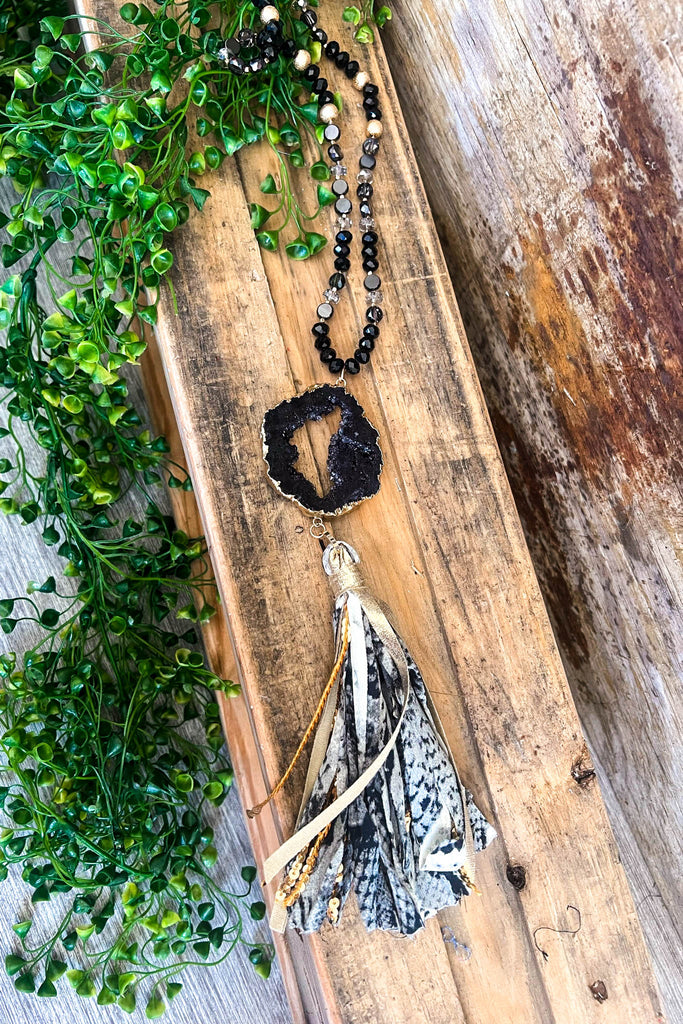 Out For Love Necklace - Black