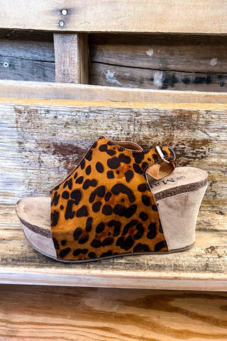 Staying Up Late Wedges - Leopard