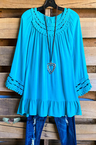 AHB EXCLUSIVE: The It Girl Oversized Loose Fitting Tunic - Teal