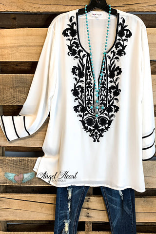 AHB EXCLUSIVE: Heartfelt Homecoming Top - Ivory - SALE