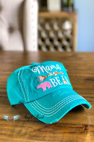 Mama Bear Sequin Hat - Fuchsia