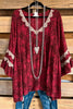 Always Choose Love Tunic - Burgundy