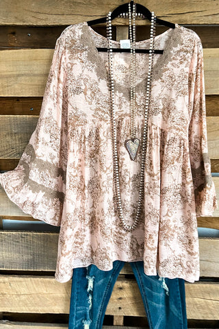 Your Love Awakens Me Tunic - Beige/Mocha