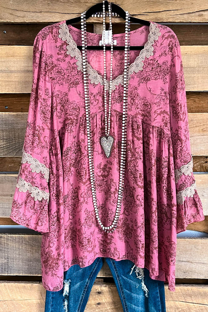 Always Choose Love Tunic - Mauve - SALE