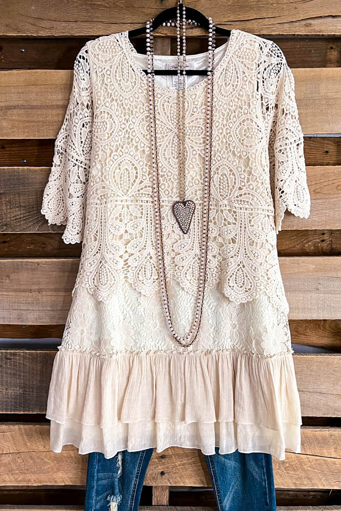 At First Sight Dress - Beige