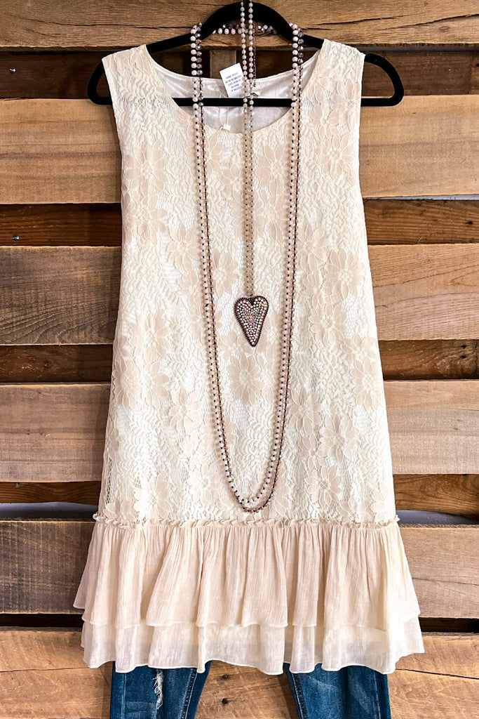 At First Sight Dress - Beige