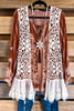 Yes I Will Crochet Vest - Beige - 100% COTTON