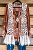 Yes I Will Crochet Vest - Beige - 100% COTTON