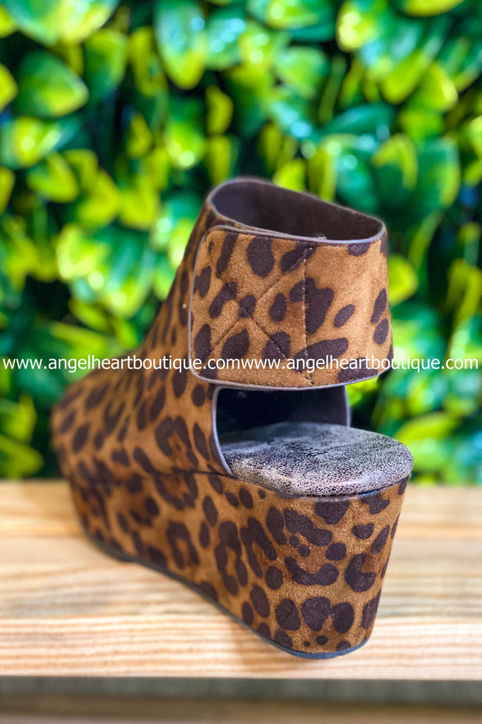 Countless Steps Wedges - Leopard