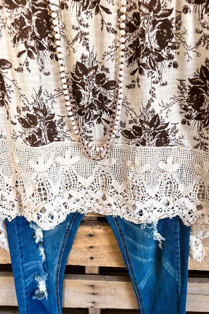 Floral Spice Tunic - Beige