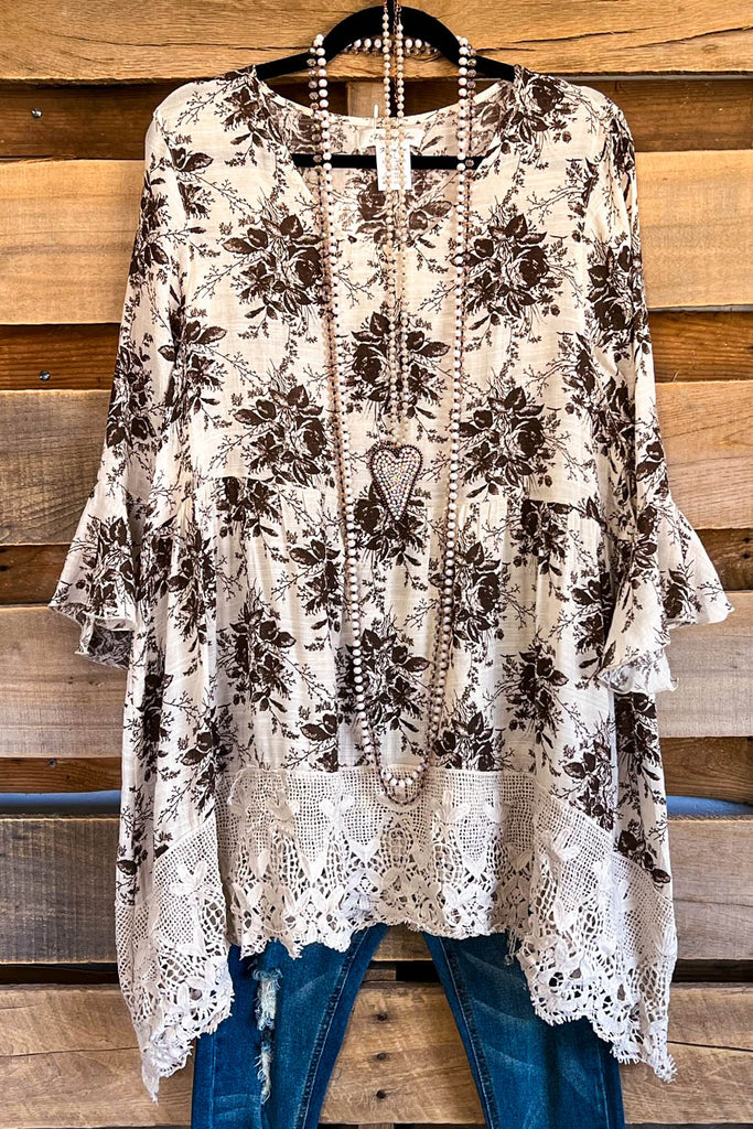 Floral Spice Tunic - Beige