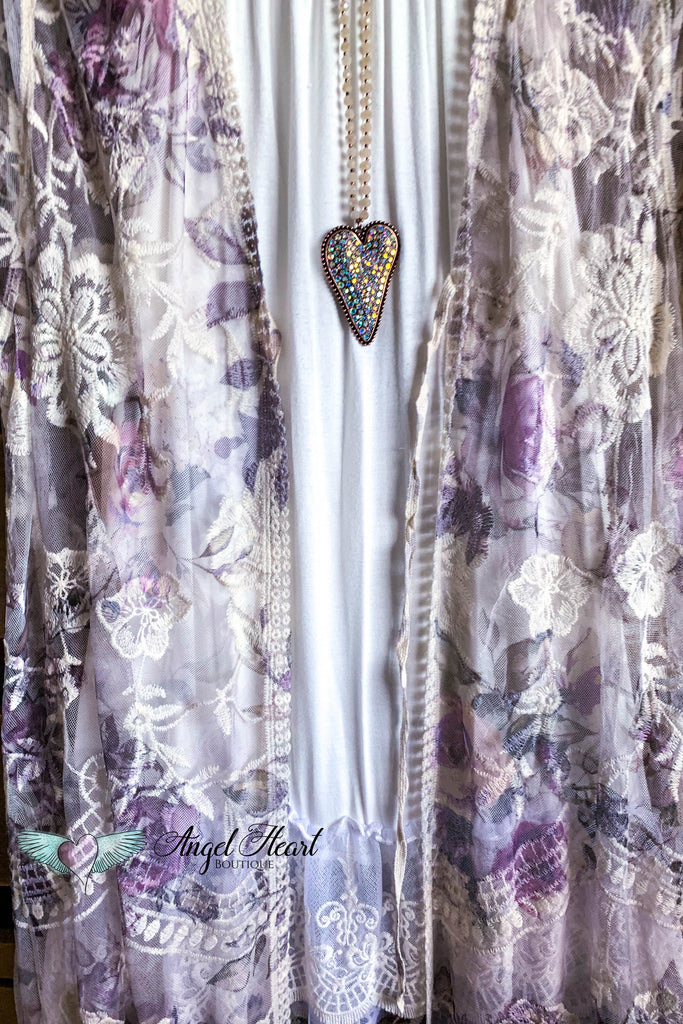 AHB EXCLUSIVE: More Than Just a Friend Lace Kimono - Rose