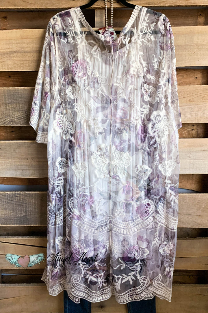 AHB EXCLUSIVE: More Than Just a Friend Lace Kimono - Rose - SALE
