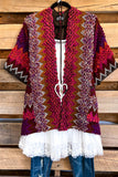 So Close To Me Poncho - Pink - SALE